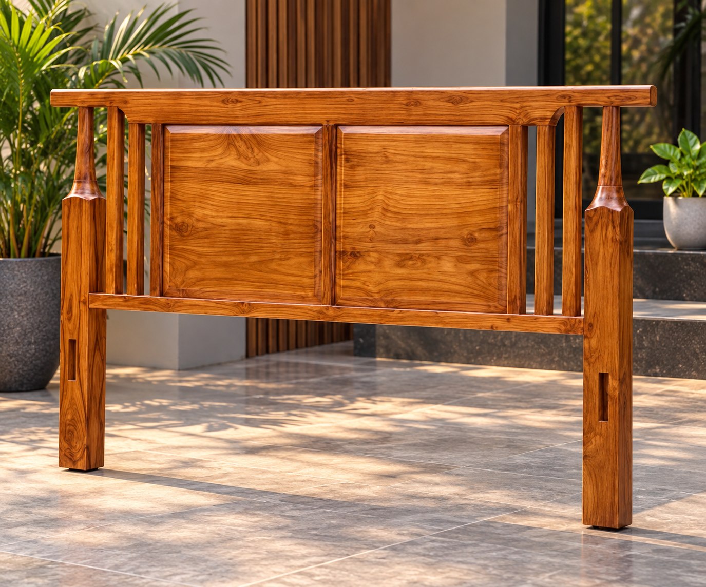 Chamberlain Fluted Bed with Tables