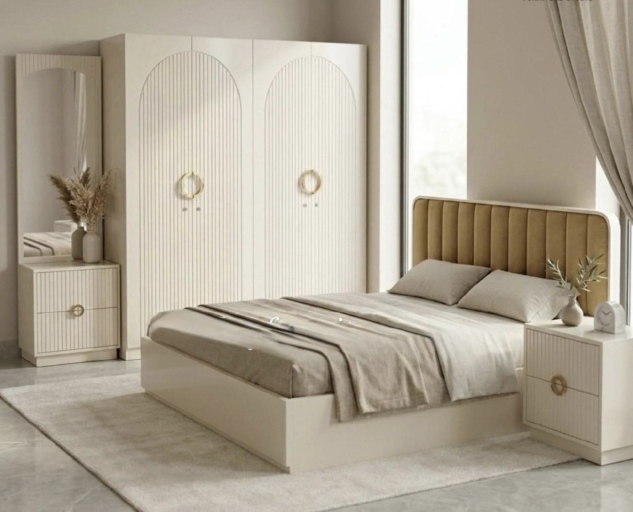 Metro Leatherette Panel Executive Bed