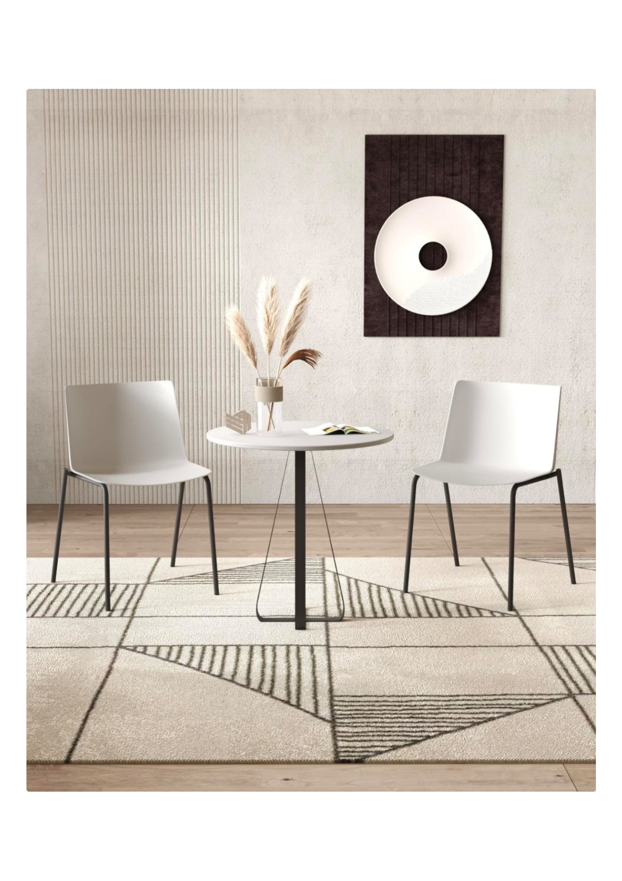 Minimalist Cafe Bistro Table & Chairs