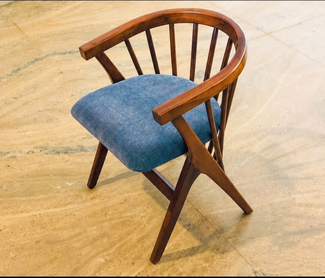 Nordic Minimalist Teak Occasional Chair