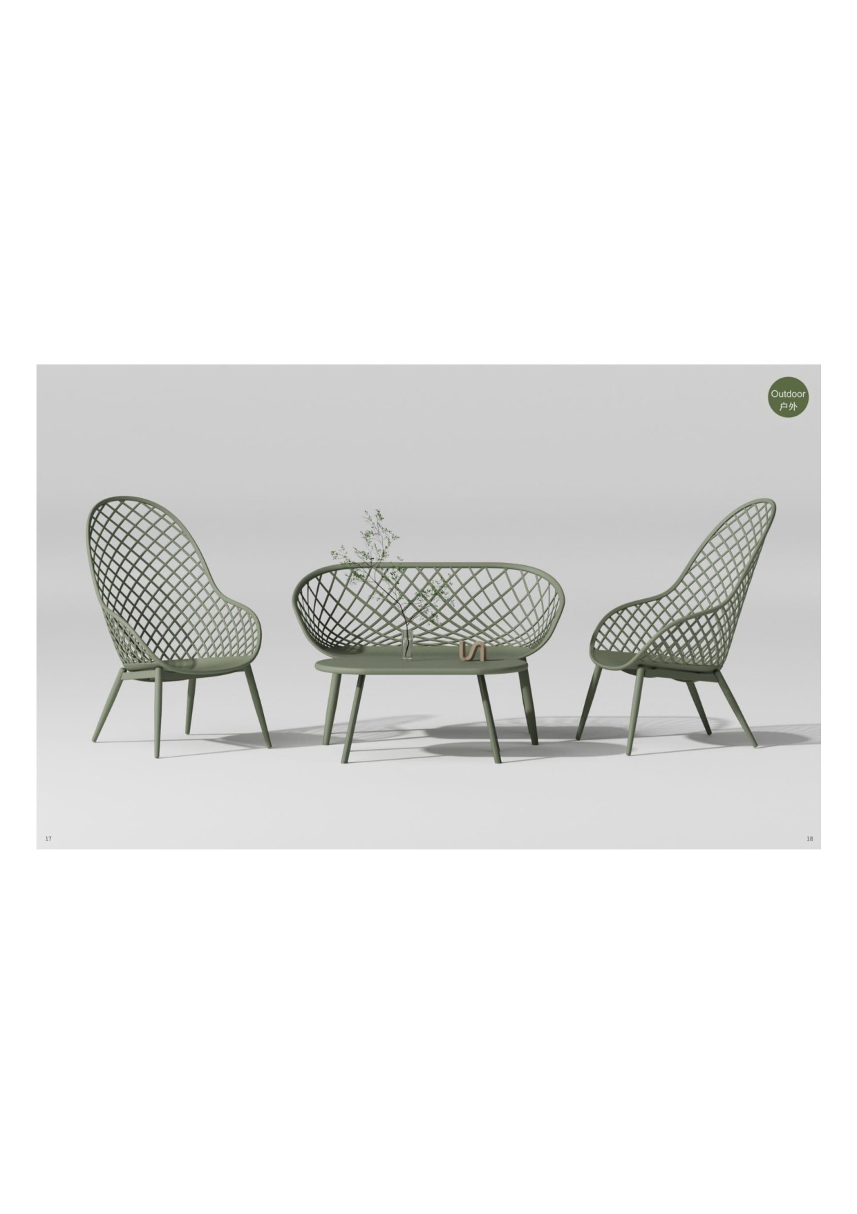 Sage Green Patio Lounge Suite