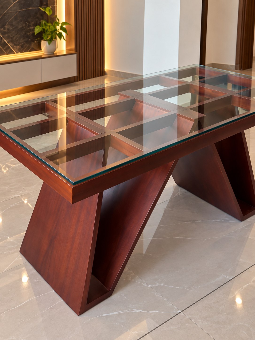 Organic Sculptural Marble Dining Table