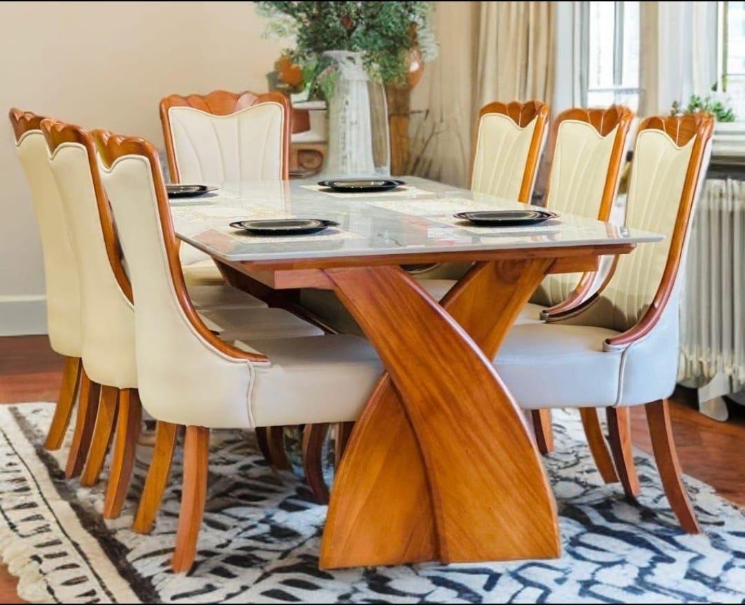Sunlit Timber Pedestal Dining Table